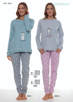 PIGIAMA SERAFINO DONNA M/L 5607 Tellini S.r.l. Ingrosso Abbigliamento