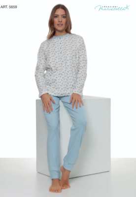 PIGIAMA SERAFINO DONNA M/L 5659 Tellini S.r.l. Ingrosso Abbigliamento