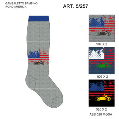 LANGE KINDERSOCKEN 5/257 Tellini S.R.L. Großhandelskleidung