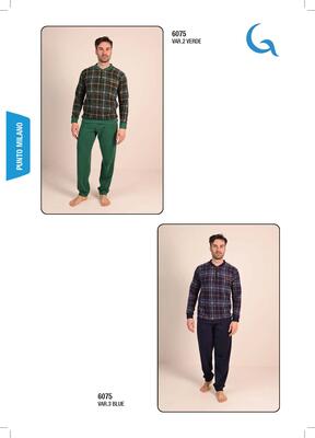 PIGIAMA UOMO M/L 6075 Tellini S.r.l. Ingrosso Abbigliamento