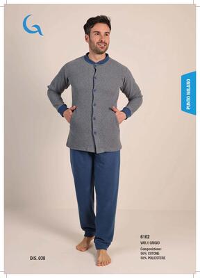 PIGIAMA APERTO UOMO M/L 6102 Tellini S.R.L. Velkoobchodní oblečení