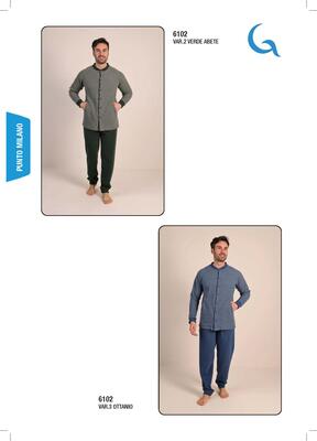 PIGIAMA APERTO UOMO M/L 6102 Tellini S.R.L. Velkoobchodní oblečení
