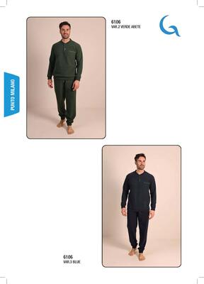 PIGIAMA UOMO M/L 6106 Tellini S.r.l. Ingrosso Abbigliamento