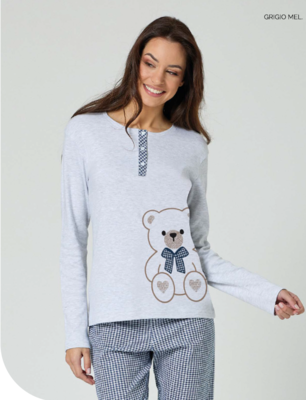 PIGIAMA DONNA M/L GP6133 Ingrosso Pigiami donna Tellini S.r.l.