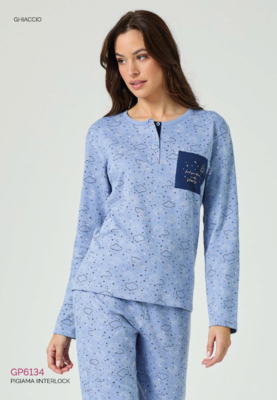PIGIAMA DONNA M/L GP6134 Tellini S.r.l. Ingrosso Abbigliamento