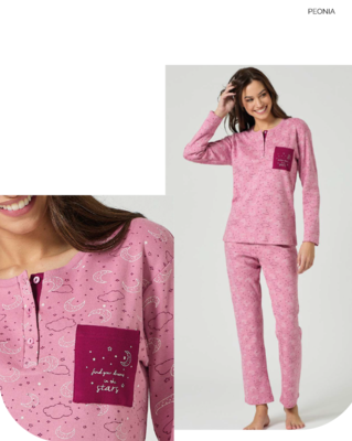PIGIAMA DONNA M/L GP6134 Tellini S.r.l. Ingrosso Abbigliamento