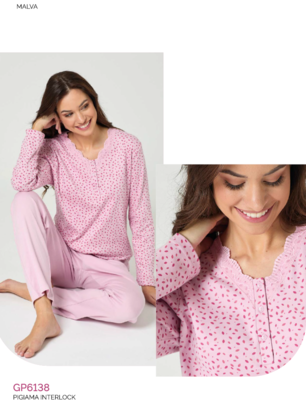 PIGIAMA DONNA M/L GP6138 Tellini S.r.l. Ingrosso Abbigliamento