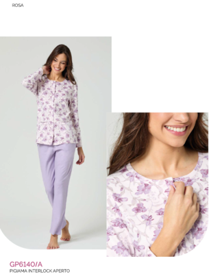 PIGIAMA APERTO DONNA M/L GP6140A Ingrosso Intimo Tellini S.r.l.