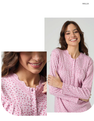 CAMICIA NOTTE DONNA GP6142 Tellini S.r.l. Ingrosso Abbigliamento
