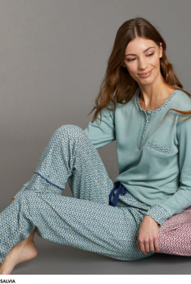 DAMENPYJAMAS M/L EP6295 Tellini S.R.L. Großhandelskleidung