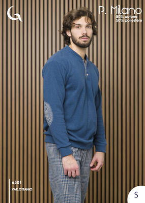 PIGIAMA UOMO M/L 6301 Tellini S.r.l. Ingrosso Abbigliamento