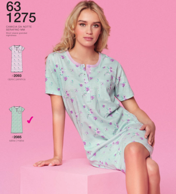 CAMICIA NOTTE SERAFINO DONNA M/M 631275 Ingrosso INFIORE Tellini S.r.l.