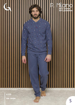PIGIAMA UOMO M/L 6325 Tellini S.r.l. Ingrosso Abbigliamento