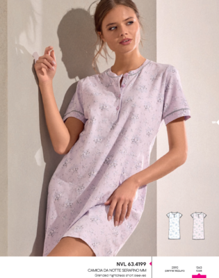 CAMICIA NOTTE SERAFINO DONNA M/M 634199 Tellini S.R.L. Großhandelskleidung