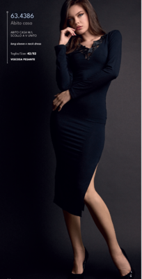 CAMICIA NOTTE DONNA M/L 634386 Tellini S.r.l. Ingrosso Abbigliamento