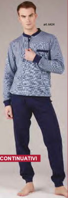 PIGIAMA SERAFINO UOMO M/L 6424 Tellini S.r.l. Ingrosso Abbigliamento