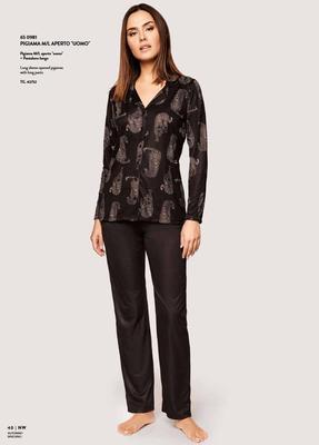 PIGIAMA APERTO DONNA M/L 650981 Tellini S.r.l. Ingrosso Abbigliamento