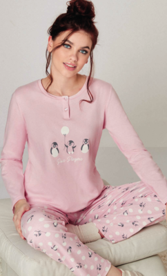 PIGIAMA SERAFINO DONNA M/L 651430 Tellini S.r.l. Ingrosso Abbigliamento