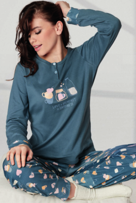 PIGIAMA SERAFINO DONNA M/L 651442 Tellini S.r.l. Ingrosso Abbigliamento