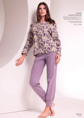 PIGIAMA SERAFINO DONNA M/L 652095 Tellini S.r.l. Ingrosso Abbigliamento