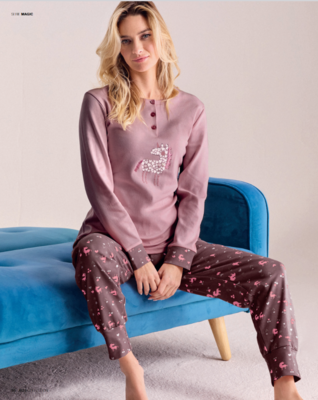 PIGIAMA SERAFINO DONNA M/L 652824 Ingrosso INFIORE Tellini S.r.l.