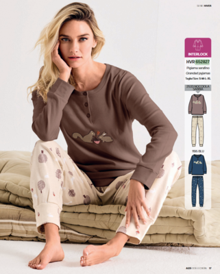 PIGIAMA SERAFINO DONNA M/L 652827 Ingrosso INFIORE Tellini S.r.l.