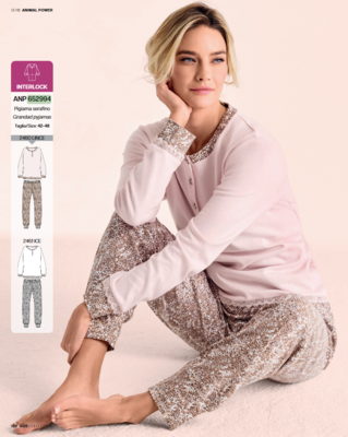 PIGIAMA SERAFINO DONNA M/L 652994 Ingrosso INFIORE Tellini S.r.l.