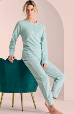 PIGIAMA SERAFINO DONNA M/L 653003 Tellini S.R.L. Großhandelskleidung