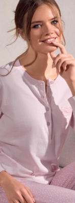 Damen-Serafino-Pyjama, Größe M/M, 654232, 50/56 Tellini S.R.L. Großhandelskleidung