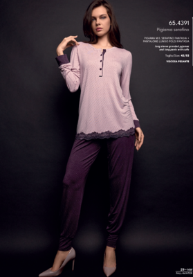PIGIAMA SERAFINO DONNA M/L 654391 Tellini S.R.L. Großhandelskleidung
