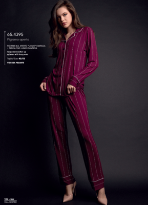 PIGIAMA APERTO DONNA M/L 654395 Tellini S.r.l. Ingrosso Abbigliamento