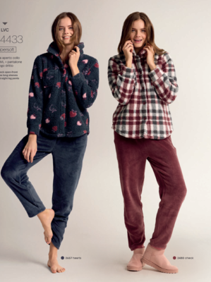 PIGIAMA APERTO DONNA M/L 654433 Tellini S.r.l. Ingrosso Abbigliamento