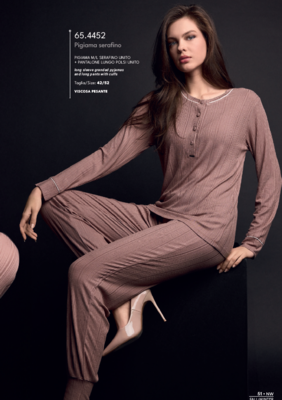 PIGIAMA SERAFINO DONNA M/L 654452 Tellini S.R.L. Großhandelskleidung
