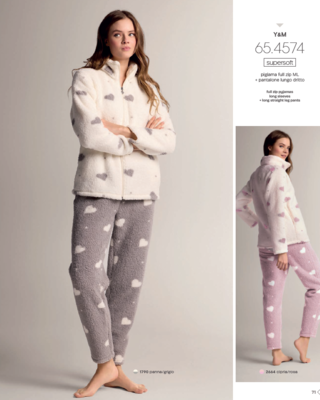 PIGIAMA APERTO DONNA M/L 654574 Ingrosso INFIORE Tellini S.r.l.