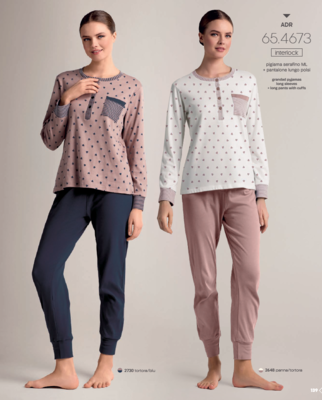 PIGIAMA SERAFINO DONNA M/L 654673 Tellini S.R.L. Großhandelskleidung