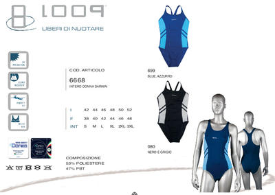 COSTUME INTERO DONNA 6668 Ingrosso Costumi mare donna Tellini S.r.l.