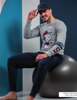 PIGIAMA UOMO M/L PNG7015 Tellini S.r.l. Ingrosso Abbigliamento