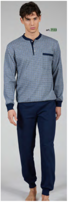 HERREN-SERAFINO-PYJAMAS M/L 7133 Tellini S.R.L. Großhandelskleidung