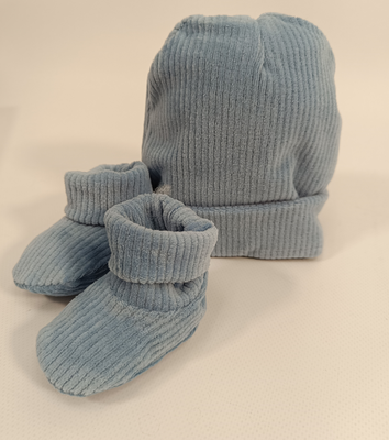 CAPPELLINO+SCARPETTE NEONATO 7406 Tellini S.r.l. Ingrosso Abbigliamento