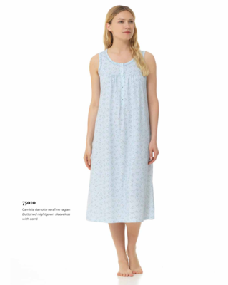 CAMICIA NOTTE SERAFINO DONNA S/L LQ175010 Ingrosso LINCLALOR Tellini S.r.l.