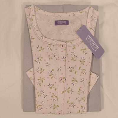 PIGIAMA APERTO DONNA M/L LQ175012 Tellini S.r.l. Ingrosso Abbigliamento