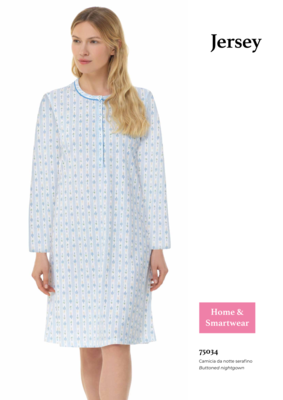 CAMICIA NOTTE SERAFINO DONNA M/L LQ175034 Ingrosso Intimo Tellini S.r.l.