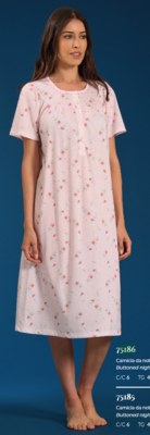 CAMICIA NOTTE SERAFINO DONNA M/M LR175186 Tellini S.r.l. Ingrosso Abbigliamento