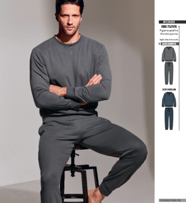 PIGIAMA SERAFINO UOMO M/L 752978 Ingrosso Pigiami uomo Tellini S.r.l.