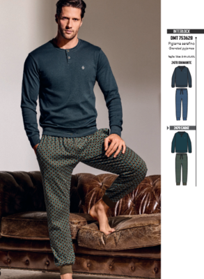 PIGIAMA SERAFINO UOMO M/L 753628 Tellini S.r.l. Ingrosso Abbigliamento