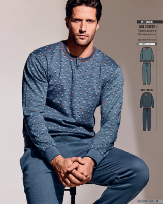 PIGIAMA SERAFINO UOMO M/L 753633 Ingrosso INFIORE UOMO Tellini S.r.l.