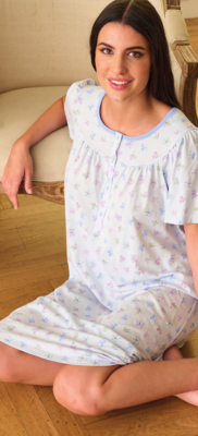 CAMICIA NOTTE SERAFINO DONNA M/M  LS175387 Tellini S.R.L. Χονδρική ενδυμασία