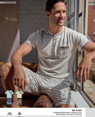 HERREN-SERAFINO-PYJAMAS S/M 754046 Tellini S.R.L. Großhandelskleidung