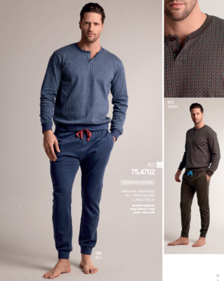 PIGIAMA SERAFINO UOMO M/L 754702 Ingrosso Intimo Tellini S.r.l.