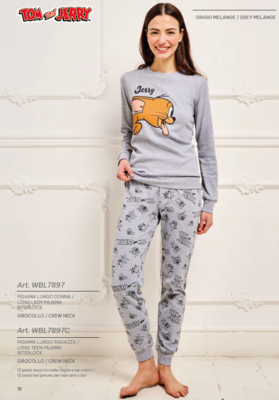 PIGIAMA DONNA M/L WBL7897 Tellini S.R.L. Großhandelskleidung